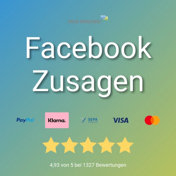 Echte Facebook Zusagen günstig kaufen